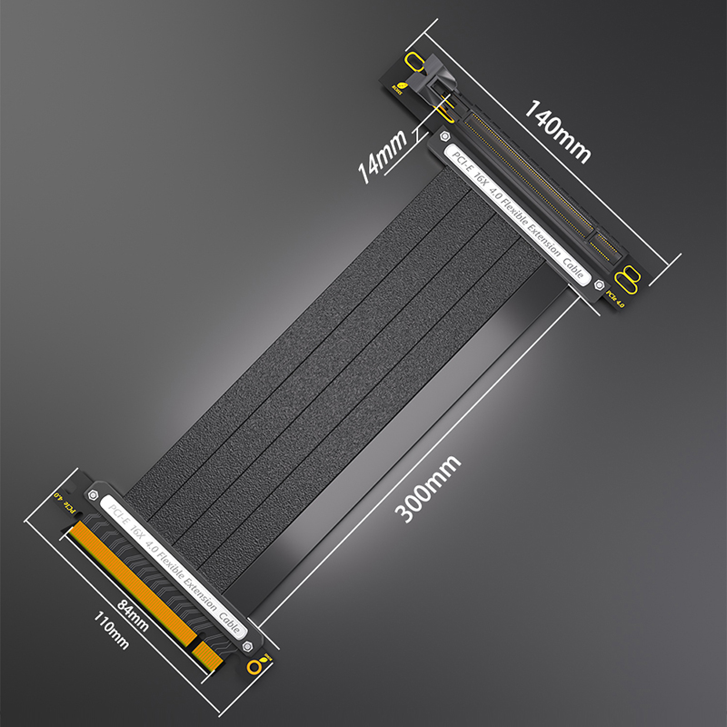 Pcie 4.0 X16 Riser Cable 90 Degree - Cavo flessibile PCI-E X16 4.0 da