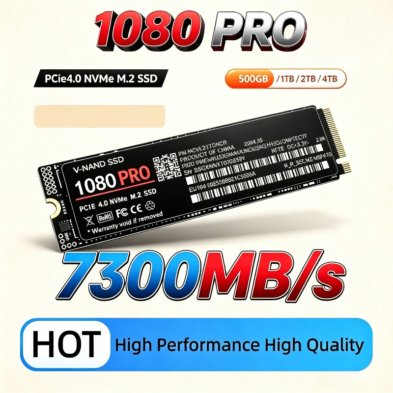 M.2 Nvme 4Tb Pcie 4.0 Ssd - SSD 1080PRO originale, M.2 NVMe PCIe