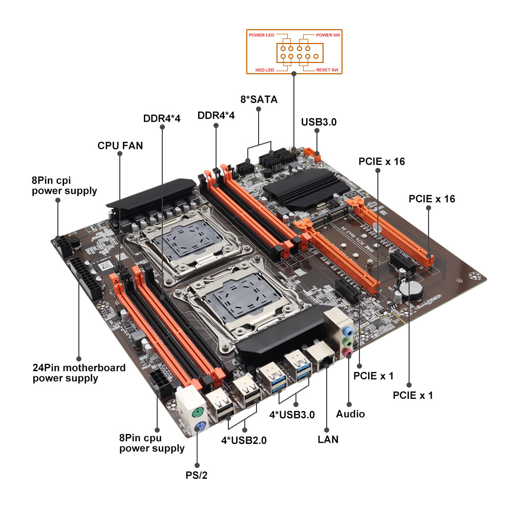 Scheda Madre X99 Dual CPU Inte - X99 Dual Cpu Motherboard Combo recensione e prezzo
